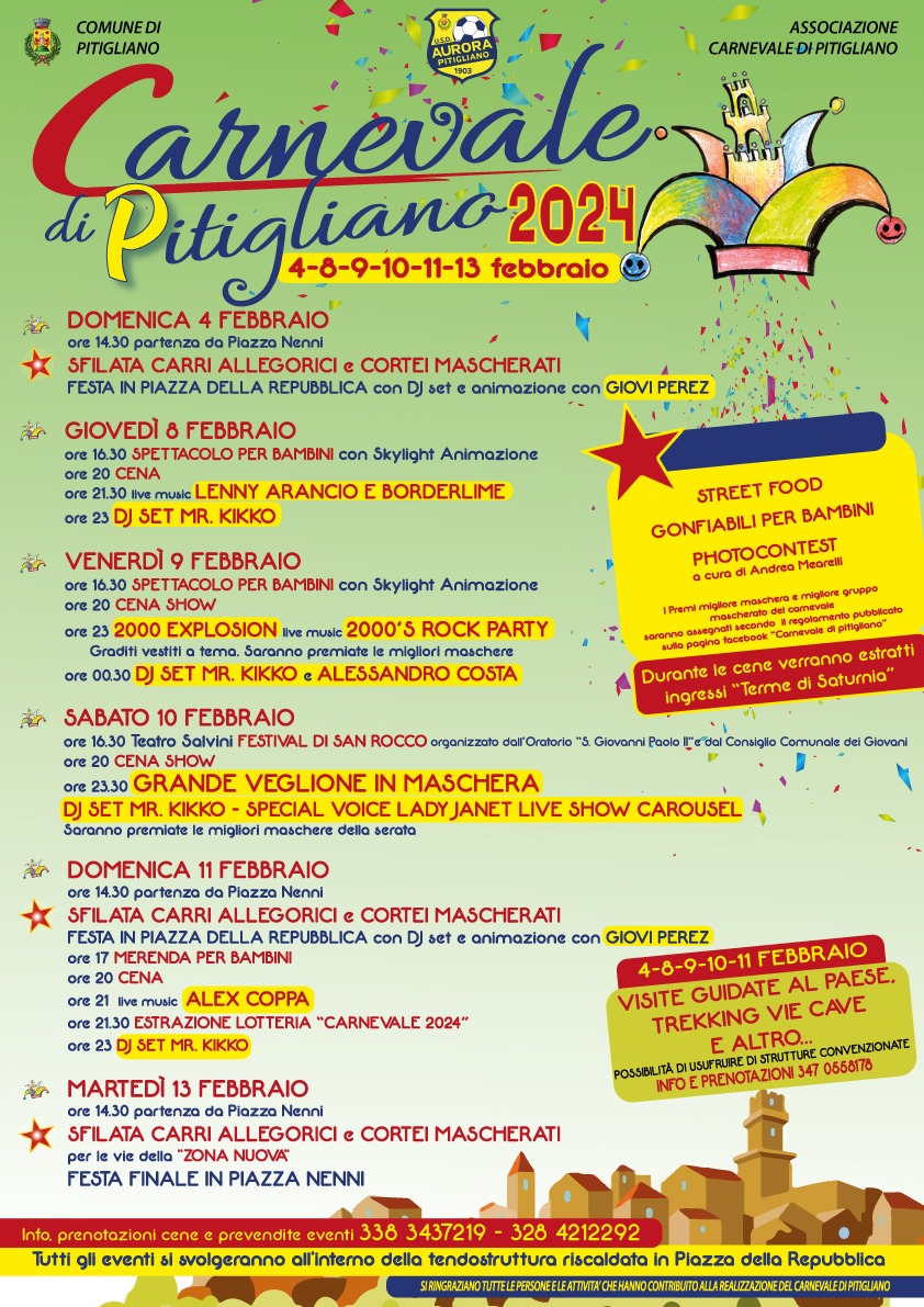 programma carnevale 2024