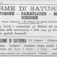 Pubblicita sul periodico grosset ano L'Ombrone, 10 agosto 1919