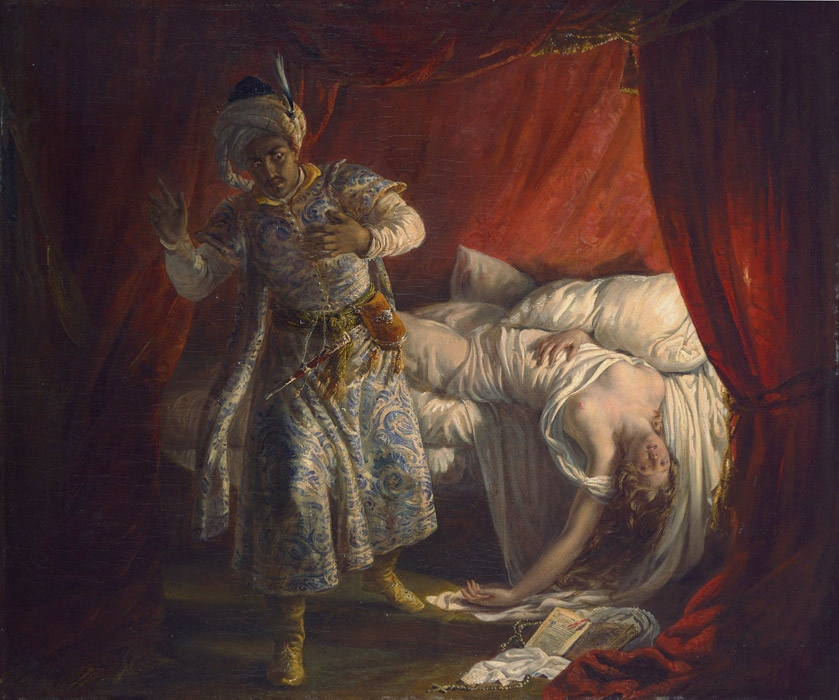 Alexandre-Marie Colin Othello and Desdemona painting