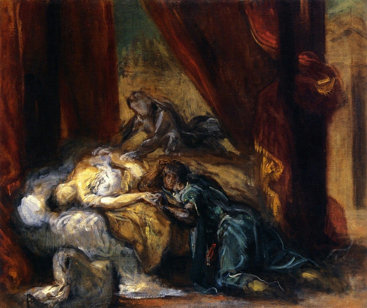 Eugène-Delacroix-The-Death-of-Desdemona-1858